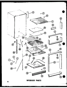 Interior Parts (Td23c-C / P73500-18Wc) (Td23c / P73500-18W) (Td23c-A / P73500-18Wa) (Td23c-L / P73500-18Wl) (Td23c-G / P73500-18Wg) parts for Amana Top-Mount Refrigerator TR20B-L-P73500-17WL from AppliancePartsPros.com