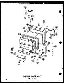 Freezer Door Assy 18 Cu. Ft. (Ts18b-C / P73500-4Wc) (Ts18b / P73500-4W) (Ts18b-A / P73500-4Wa) (Ts18b-L / P73500-4Wl) (Ts18b-G / P73500-4Wg) (Tm18b-C / P73500-5Wc) (Tm18b / P73500-5W) (Tm18b-A / P73500-5Wa) (Tm18b-L / P73500-5Wl) (Tm18b-G / P73500-5Wg) (Etm18n-C / P73500-6Wc) parts for Amana Top-Mount Refrigerator TR20B-P73500-8W from AppliancePartsPros.com