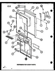 Refrigerator Door Parts (Tc20g / P75535-15W) (Tc20g / P756512-11W) parts for Amana Top-Mount Refrigerator TR20G-P75535-16W from AppliancePartsPros.com
