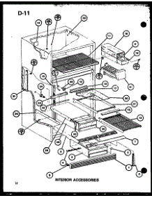 Interior Accessories (Tc18g / P75535-1W) (Tc20g / P75535-3W) (Tr18g / P75535-5W) (Tr20g / P75535-6W) parts for Amana Top-Mount Refrigerator TR20G-P75535-6W from AppliancePartsPros.com