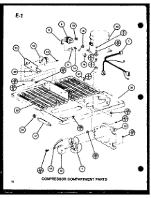 Compressor Compartment Parts (Tc18g / P75535-1W) (Tm18g / P75535-2W) (Tc20g / P75535-3W) (Tm20g / P75535-4W) (Tr18g / P75535-5W) (Tr20g / P75535-6W) parts for Amana Top-Mount Refrigerator TR20G-P75535-6W from AppliancePartsPros.com