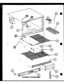 Interior Accessories (Tm16h / P7711001w) (Tm16h / P7711002w) (Tm16h1 / P7711027w) parts for Amana Top-Mount Refrigerator TR20H-P7711013W from AppliancePartsPros.com