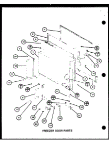 Freezer Door Parts (Tm16h / P7711001w) (Tm16h / P7711002w) (Tr16h / P7711003w) (Tr16h / P7711004w) (Tm16h1 / P7711027w) parts for Amana Top-Mount Refrigerator TR20H-P7711014W from AppliancePartsPros.com