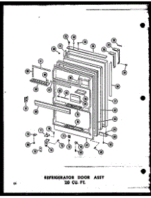 Refrigerator Door Assy 20 Cu. Ft. (Tr20j / P60236-13W) (Tr20j-C / P60236-13Wc) (Tr20j-Ag / P60236-13Wg) (Tr20j-A / P60236-13Wa) (Td20j / P60236-14W) (Td20j-C / P60236-14Wc) (Td20j-Ag / P60236-14Wg) (Td20j-A / P60236-14Wa) parts for Amana Top-Mount Refrigerator TR20J-A-P60236-13WA from AppliancePartsPros.com