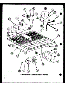 Compressor Compartment Parts (Tm16j / P7739001w) (Tr16j / P7739002w) parts for Amana Top-Mount Refrigerator TR20J-P7739009W from AppliancePartsPros.com