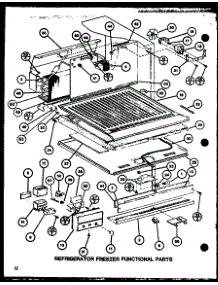 Refrigerator Freezer Functional Parts (Tm18j / P7739003w) (Tr18j / P7739004w) (Tc18j / P7739005w) parts for Amana Top-Mount Refrigerator TR20J-P7739009W from AppliancePartsPros.com
