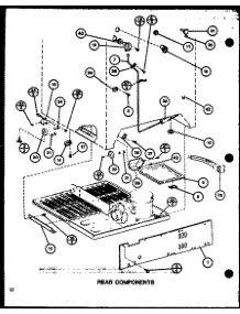 Rear Components (Tm20j / P7739008w) (Tr20j / P7739009w) (Tc20j / P7739010w) parts for Amana Top-Mount Refrigerator TR20J-P7739009W from AppliancePartsPros.com