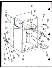 (Tri18k / P7791128w) (Tri18k / P7791129w) parts for Amana Top-Mount Refrigerator TR20K-P7791130W from AppliancePartsPros.com