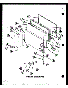 Freezer Door Parts (Tr20k / P7791130w) (Tr20k / P7791131w) (Tri20k / P7791132w) (Tri20k / P7791133w) parts for Amana Top-Mount Refrigerator TR20K-P7791130W from AppliancePartsPros.com