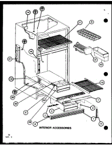 Interior Accessories (Tr20k / P7791130w) (Tr20k / P7791131w) (Tri20k / P7791132w) (Tri20k / P7791133w) parts for Amana Top-Mount Refrigerator TR20K-P7791130W from AppliancePartsPros.com