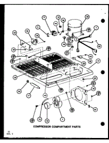 Compressor Compartment Parts (Tr20k / P7791130w) (Tr20k / P7791131w) (Tri20k / P7791132w) (Tri20k / P7791133w) parts for Amana Top-Mount Refrigerator TR20K-P7791131W from AppliancePartsPros.com
