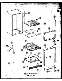 Interior Parts 18 Cu. Ft. (Tm18n / P60236-29W) (Tm18n-C / P60236-29Wc) (Tm18n-Ag / P60236-29Wg) (Tm18n-A / P60236-29Wa) (Tm18n / P60236-44W) (Tm18n-Ag / P60236-44Wg) (Tm18n-C / P60236-44Wc) (Tm18n-A / P60236-44Wa) (Tc18n-A / P60236-31Wa) (Tc18n-C / P60236-31Wc) (Tc18n-Ag / P60 parts for Amana Top-Mount Refrigerator TR20N-AG-P60236-46WG from AppliancePartsPros.com