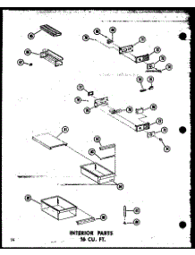 Interior Parts 16 Cu. Ft. (Et16n / P60303-65W) parts for Amana Top-Mount Refrigerator TR20W-A-P60303-61WA from AppliancePartsPros.com