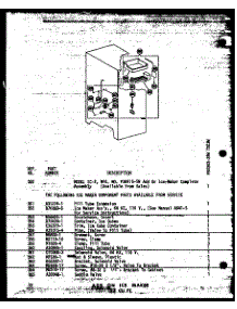 Add On Ice Maker 23 Cu. Ft. (Td23w / P60303-39W) parts for Amana Top-Mount Refrigerator TR20W-AG-P60303-37WG from AppliancePartsPros.com