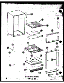 Interior Parts 18 Cu. Ft. (Ts18b / P60303-76W) (Etm18n-C / P60303-58Wc) (Etm18n-A / P60303-58Wa) (Etm18n / P60303-58W) (Etm18n-Ag / P60303-58Wg) (Etm18n-L / P60303-58Wl) (Tc18n-C / P60303-59Wc) (Tc18n / P60303-59W) (Tc18n-A / P60303-59Wa) (Tc18n-L / P60303-59Wl) (Tc18n-Ag / P6 parts for Amana Top-Mount Refrigerator TR20W-C-P60303-61WC from AppliancePartsPros.com
