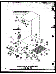 Compressor & Compressor 18 Cu. Ft. (Ts18b / P60303-76W) (Etm18n-C / P60303-58Wc) (Etm18n-A / P60303-58Wa) (Etm18n / P60303-58W) (Etm18n-Ag / P60303-58Wg) (Etm18n-L / P60303-58Wl) (Tc18n-C / P60303-59Wc) (Tc18n / P60303-59W) (Tc18n-A / P60303-59Wa) (Tc18n-L / P60303-59Wl) (Tc parts for Amana Top-Mount Refrigerator TR20W-L-P60303-61WL from AppliancePartsPros.com