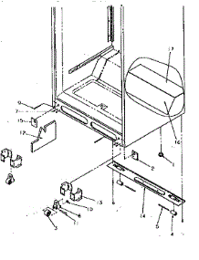 Cabinet Bottom parts for Amana Top-Mount Refrigerator TR21S4E-P1196103WE from AppliancePartsPros.com