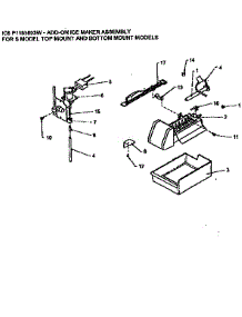 Icemaker parts for Amana Top-Mount Refrigerator TR21S4E-P1196103WE from AppliancePartsPros.com
