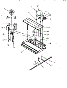 Compressor Compartment parts for Amana Top-Mount Refrigerator TR21S4L-P1196103WL from AppliancePartsPros.com