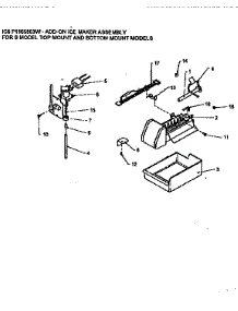 Icemaker parts for Amana Top-Mount Refrigerator TR21S4L-P1196103WL from AppliancePartsPros.com