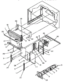 Evaporator Area parts for Amana Top-Mount Refrigerator TR21S4W-P1196102WW from AppliancePartsPros.com