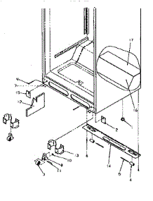 Cabinet Bottom parts for Amana Top-Mount Refrigerator TR21S4W-P1196104WW from AppliancePartsPros.com