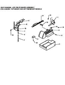 Icemaker parts for Amana Top-Mount Refrigerator TR21S4W-P1196104WW from AppliancePartsPros.com