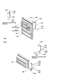 Door Handles And Door Shelves parts for Amana Top-Mount Refrigerator TR21V2L-P1315904WL from AppliancePartsPros.com