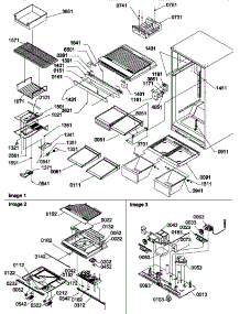 Interior Cabinet And Drain Block Assembly parts for Amana Top-Mount Refrigerator TR21VW-P1309401WW from AppliancePartsPros.com