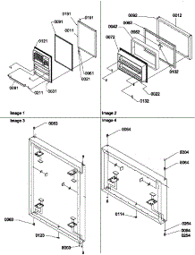 Door Assemblies parts for Amana Top-Mount Refrigerator TR21VW-P1309401WW from AppliancePartsPros.com