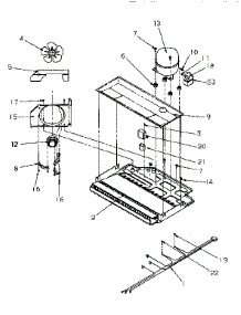Compressor Compartment parts for Amana Top-Mount Refrigerator TR22S4W-P1196202WW from AppliancePartsPros.com