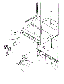 Cabinet Bottom parts for Amana Top-Mount Refrigerator TR25S5-P1196401WL from AppliancePartsPros.com
