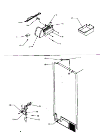 Factory Installed Ice Maker (Tr25s5 / P1196401we) (Tri22s4 / P1196301we) (Tri22s4 / P1196301wl) (Tri22s4 / P1196301ww) parts for Amana Top-Mount Refrigerator TR25S5-P1196401WW from AppliancePartsPros.com