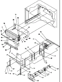 Evaporator Assembly parts for Amana Top-Mount Refrigerator TR25S5E-P1196402WE from AppliancePartsPros.com