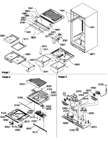 Interior Cabinet / Drain / Block And Control Assembly parts for Amana Top-Mount Refrigerator TR25V2L-P1316101WL from AppliancePartsPros.com