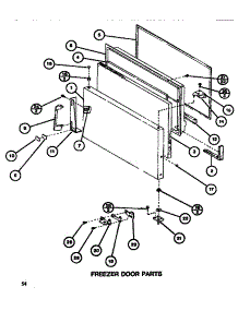 Freezer Door parts for Amana Top-Mount Refrigerator TR518G-P7655602W from AppliancePartsPros.com