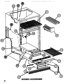 Interior Accessories parts for Amana Top-Mount Refrigerator TR518G-P7655602W from AppliancePartsPros.com