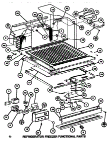 Functional Parts (Ref / Frz) parts for Amana Top-Mount Refrigerator TR518G-P7655602W from AppliancePartsPros.com