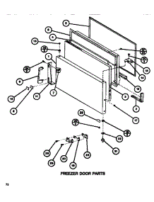 Freezer Door parts for Amana Top-Mount Refrigerator TR518H-P7655614W from AppliancePartsPros.com