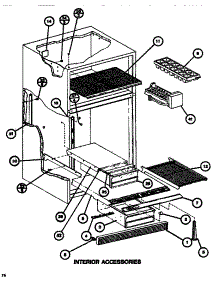 Interior Accessories parts for Amana Top-Mount Refrigerator TR518H-P7655614W from AppliancePartsPros.com