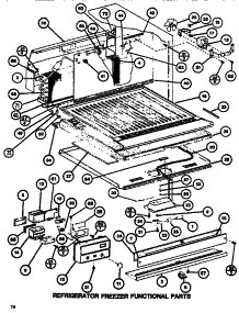 Functional Parts (Ref / Frz) parts for Amana Top-Mount Refrigerator TR518H-P7655614W from AppliancePartsPros.com