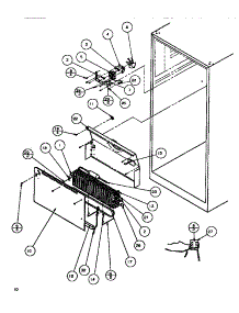 Evaporator Area parts for Amana Top-Mount Refrigerator TR518IT-P1170501W from AppliancePartsPros.com