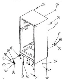 Cabinet Bottom & Back parts for Amana Top-Mount Refrigerator TR518IT-P1170501W from AppliancePartsPros.com