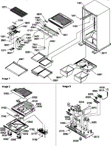 Interior Cabinet And Drain Block Assembly parts for Amana Top-Mount Refrigerator TR518ITAL-P1183709WL from AppliancePartsPros.com