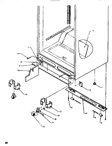 Cabinet Bottom parts for Amana Top-Mount Refrigerator TR518ITAW-P1183703W from AppliancePartsPros.com