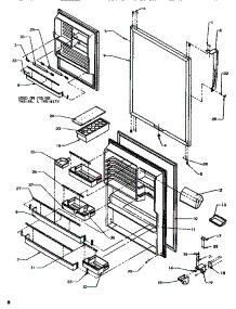 Refrigerator Door parts for Amana Top-Mount Refrigerator TR518ITVW-P1180802W from AppliancePartsPros.com