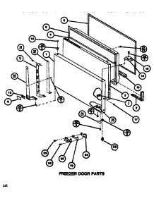 Freezer Door parts for Amana Top-Mount Refrigerator TR518K-P7816002W from AppliancePartsPros.com