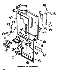 Refrigerator Door parts for Amana Top-Mount Refrigerator TR518K-P7816002W from AppliancePartsPros.com