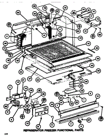 Functional Parts (Ref / Frz) parts for Amana Top-Mount Refrigerator TR518K-P7816002W from AppliancePartsPros.com