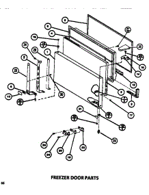 Freezer Door parts for Amana Top-Mount Refrigerator TR518M-P7816006W from AppliancePartsPros.com